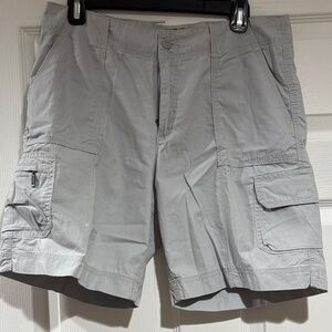 Eddie Bauer Light Gray Cargo Shorts